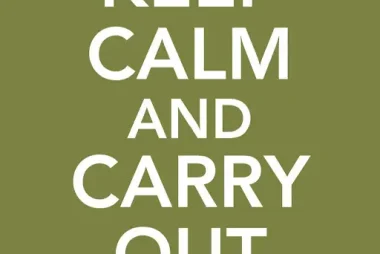 keep calm and carry out